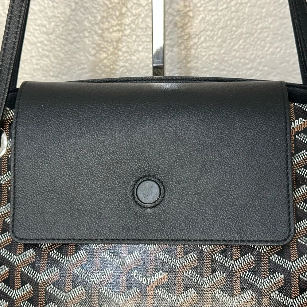 Goyard Rouette Souple Bag PM Noir Women Shoulder Crossbody Bag Good Condition - Picture 12 of 16